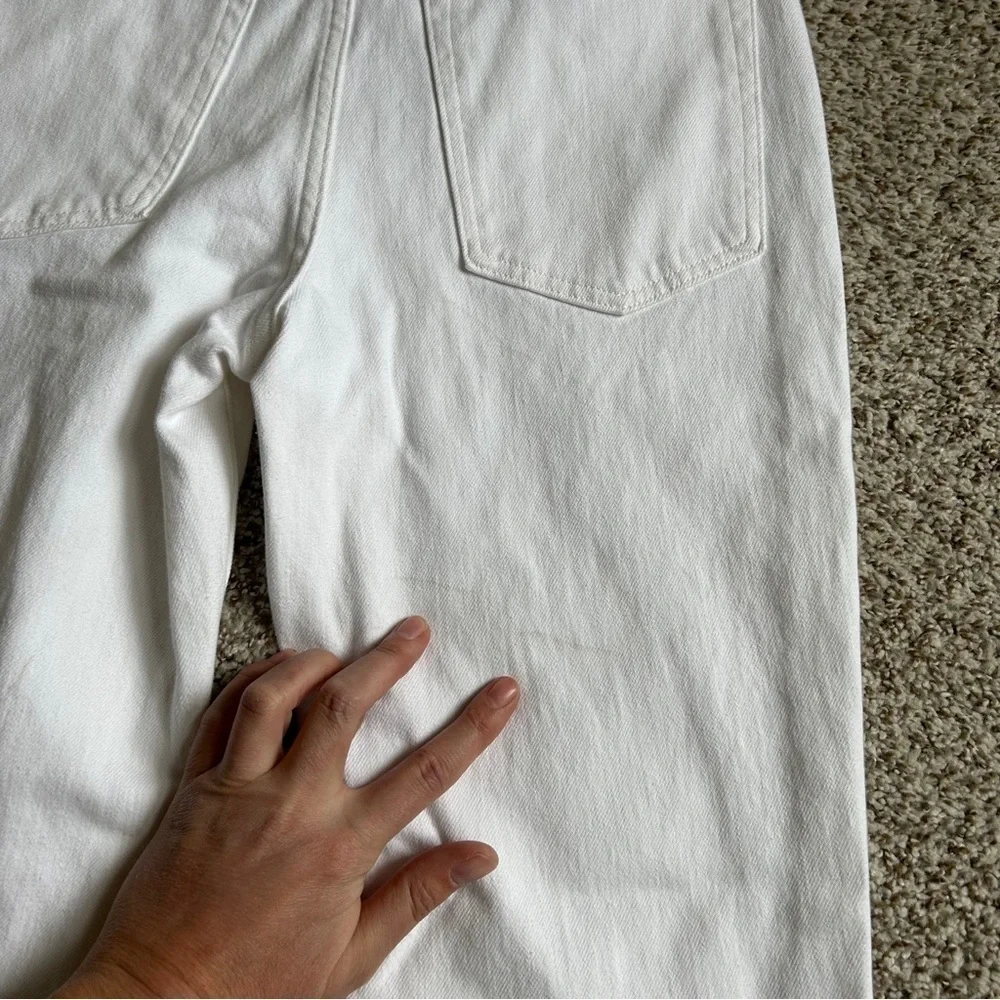Banana Republic White High Rise Slim Distressed Denim Size 29 Spring Easter
